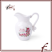 hot sell ceramic flower pitcher